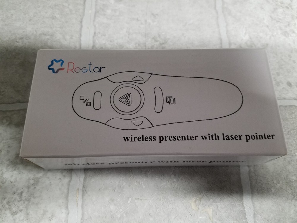 OPEN BOX Restar Wireless Presentation Remote Pointer