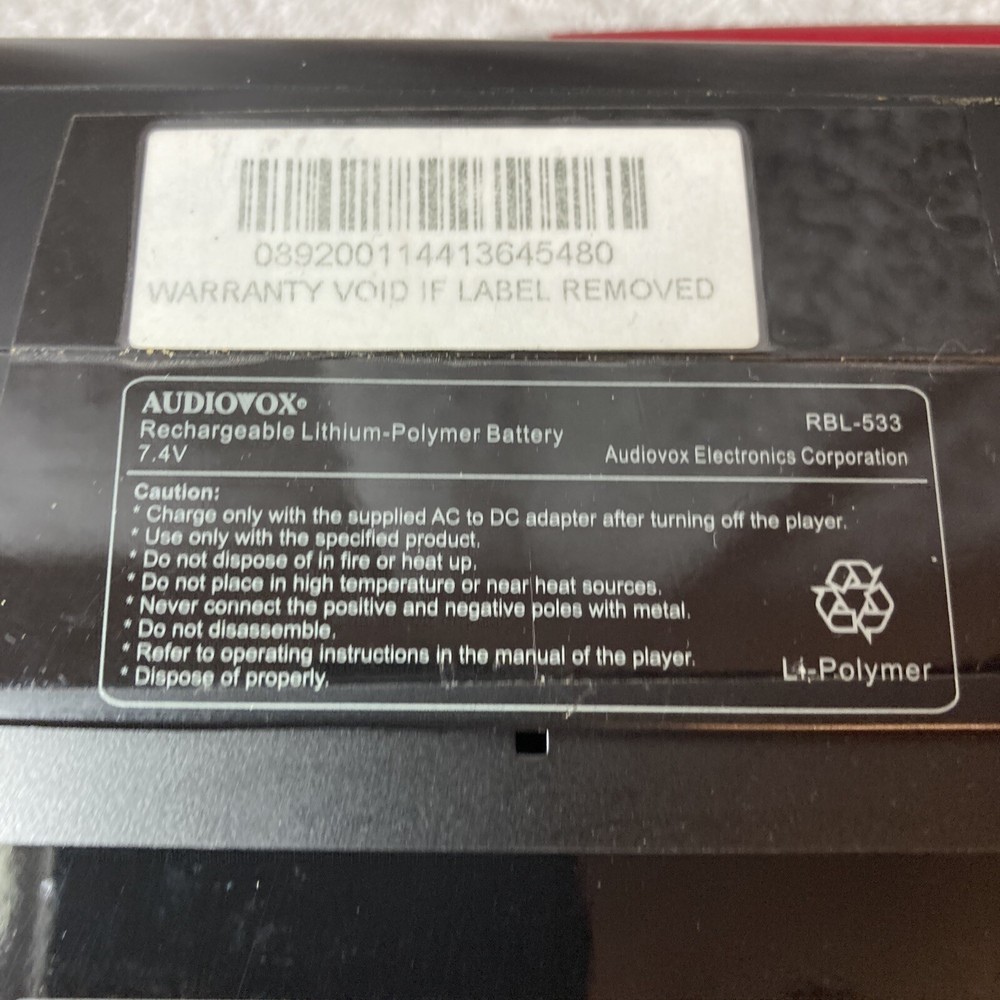 2 DVD Portable Player / untested For Parts Only!