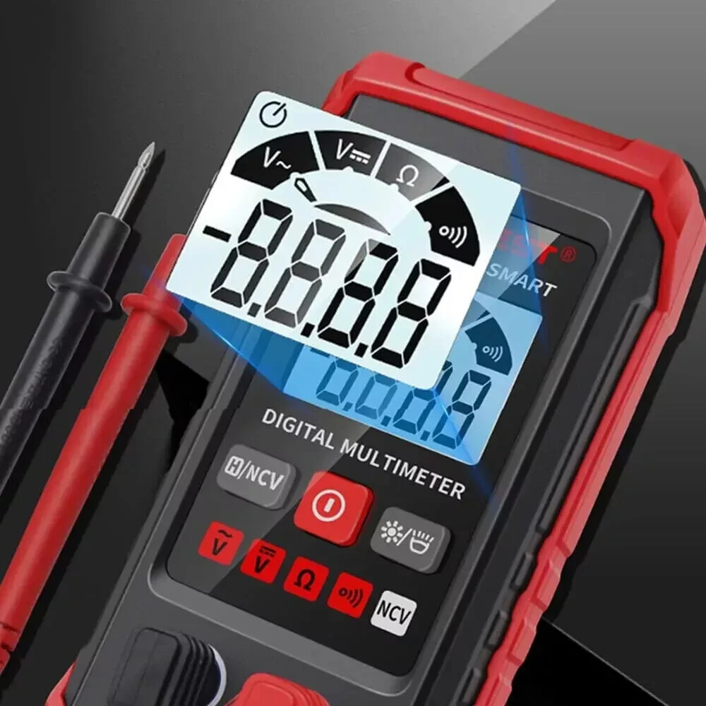 Digital Multimeter Voltmeter AC DC Volt Meter Ohmmeter Auto Range Tester w/Light