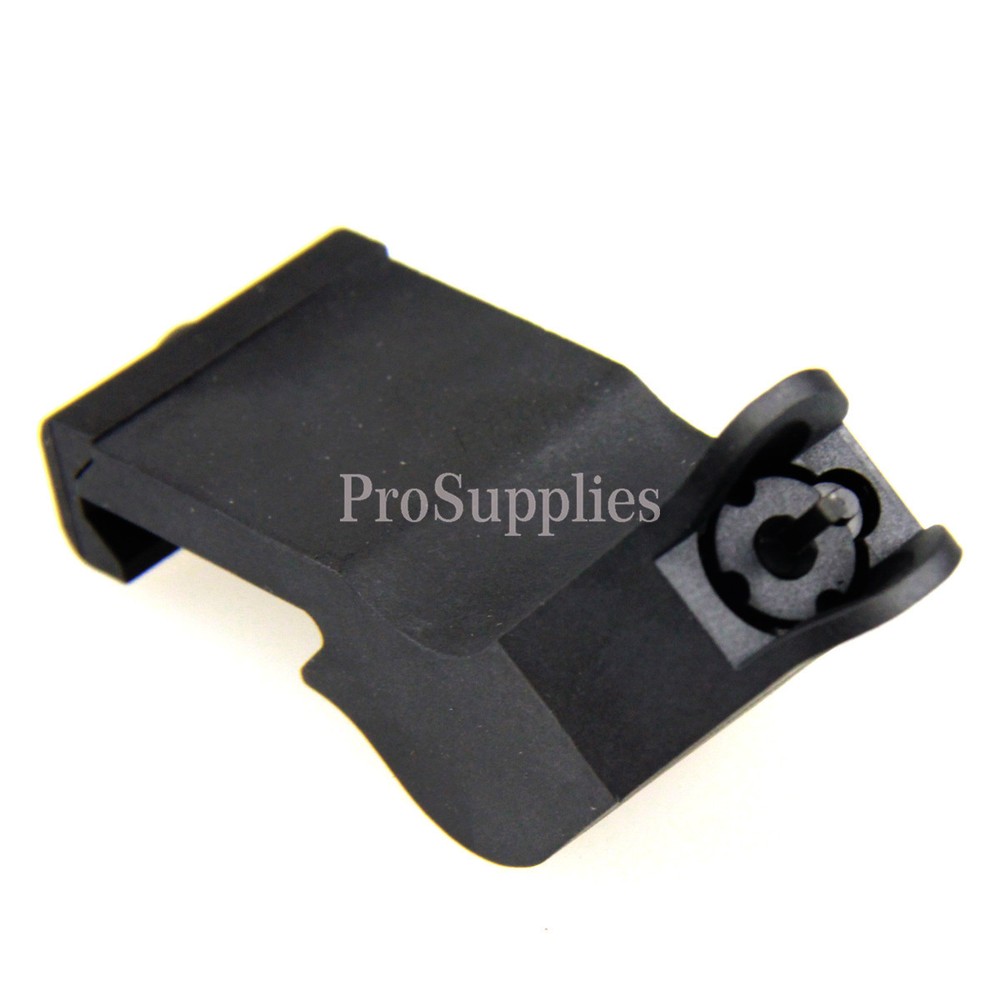 Black Front & Rear 45 Degree Rapid Transition BUIS Backup Polymer Sight