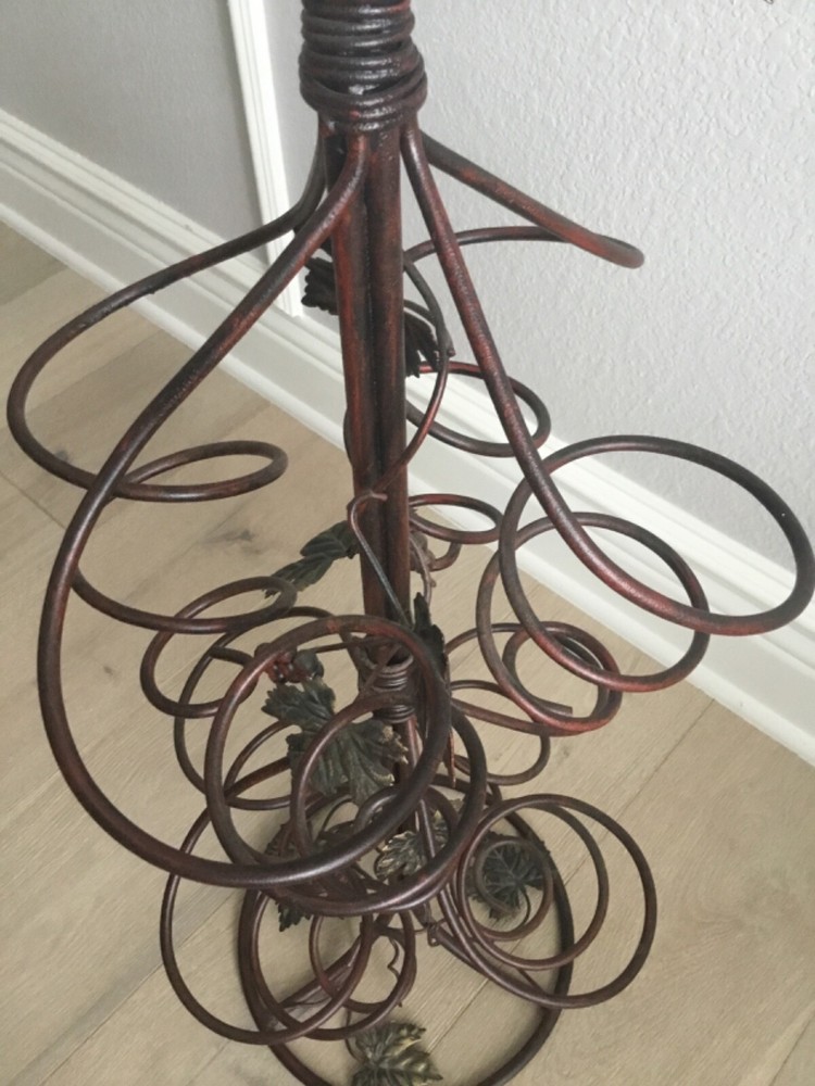 Free Standing Metal Wine Rack