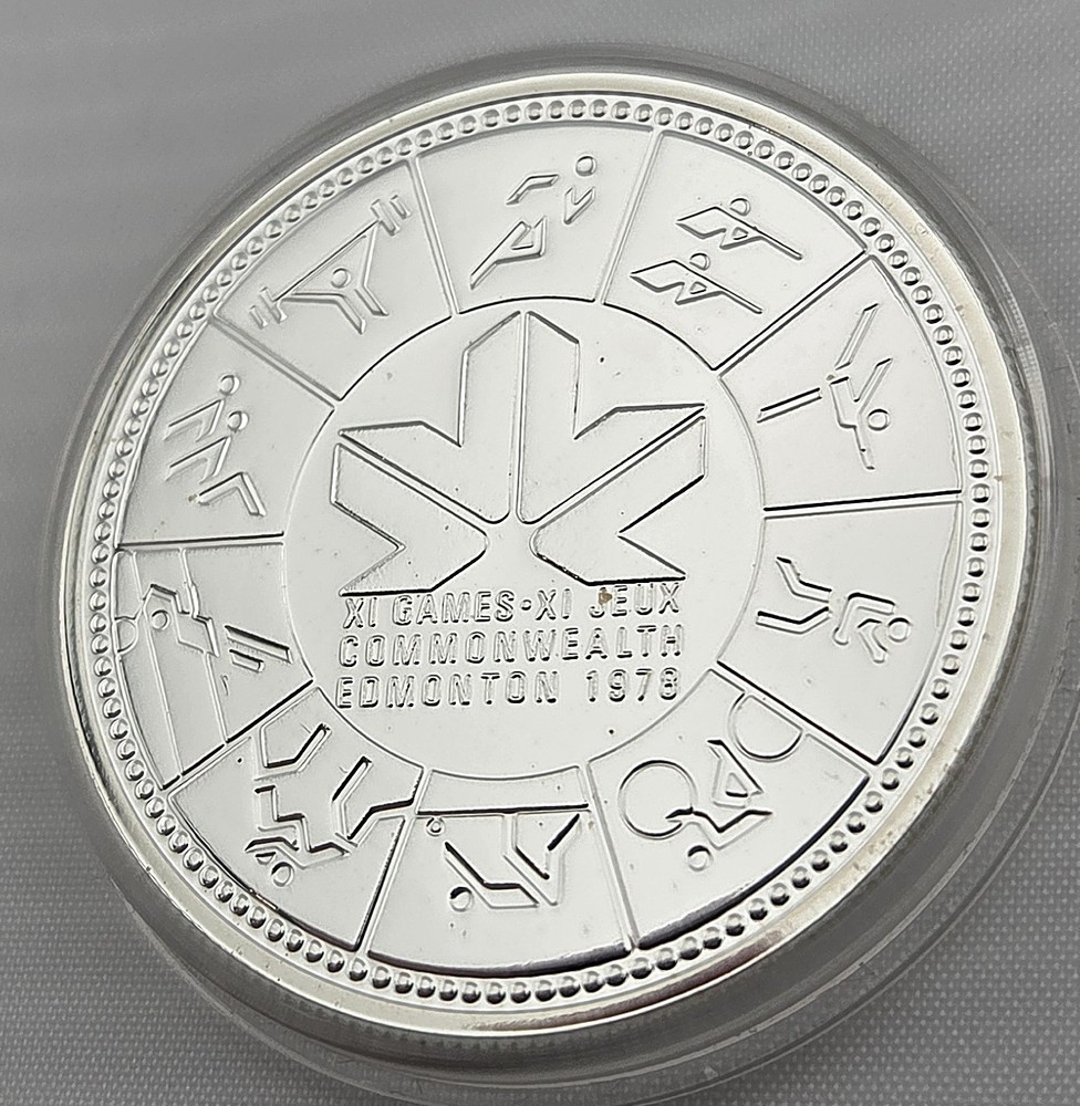 1978 Silver $1 Dollar Canada Commonwealth Olympic Games
