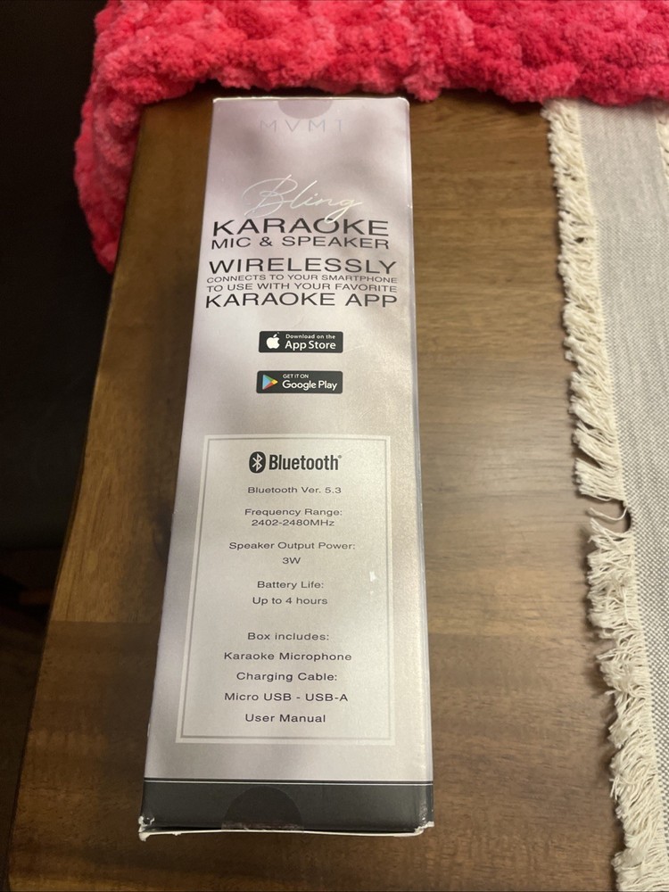 MVMT Bling Karaoke Mic & Speaker BLUETOOTH