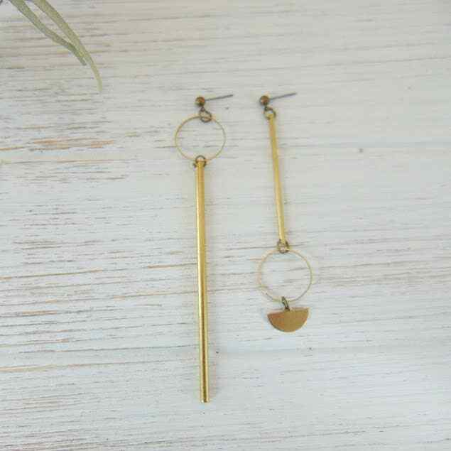 Asymmetrical Mix And Match Earrings