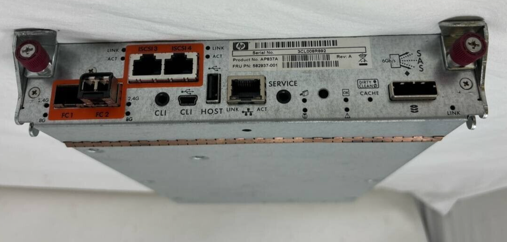 HP AP837A StorageWorks P2000 G3 Smart Array Controller Fibre Channel Disk Module