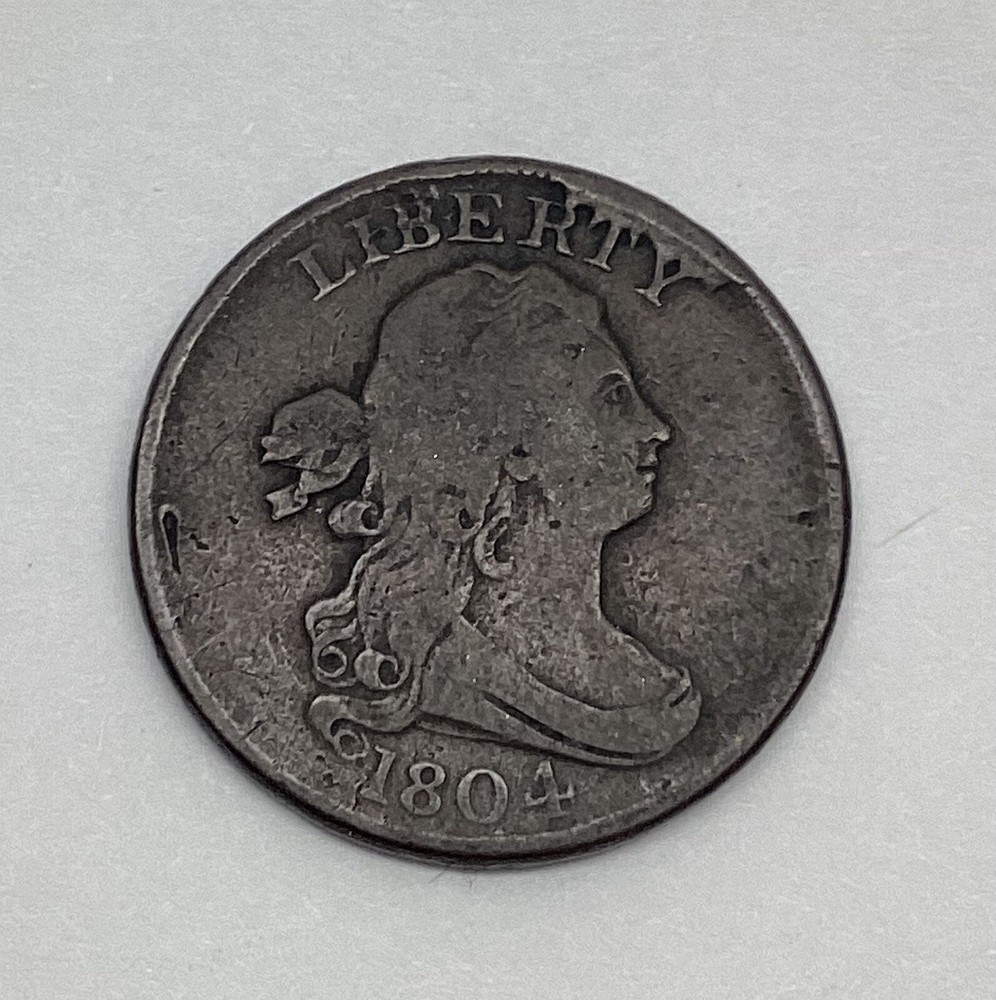 1804 Half Cent Crosslet 4 With Stems