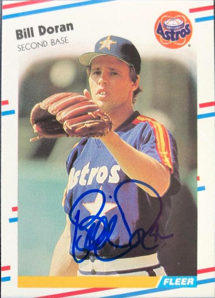 Bill Doran Autographed 1988 Fleer #447