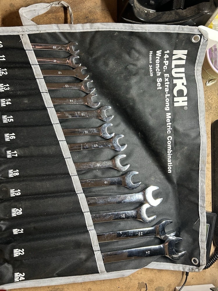 Klutch # 34539 14pc Extra Long Metric Combo.