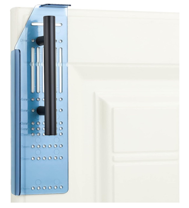 Kitchen Cabinet Pulls Jig Drill Template for Knobs & Handles, Includes Drill Bit