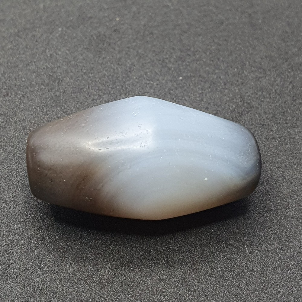 Antique Persian Himalayan Blue Chalcedony Agate Bead