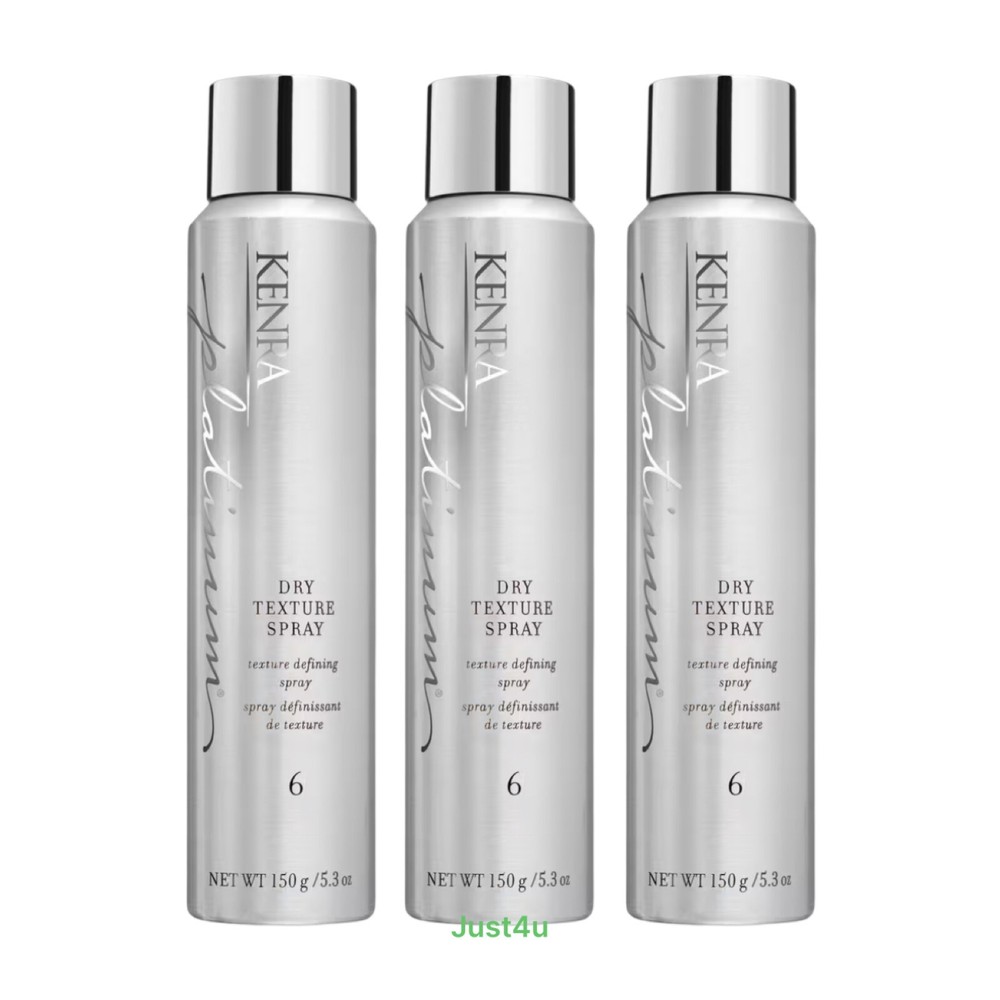 KENRA Dry Texture Spray #6 Texture Defining Spray, 5.3oz. (3PACK)