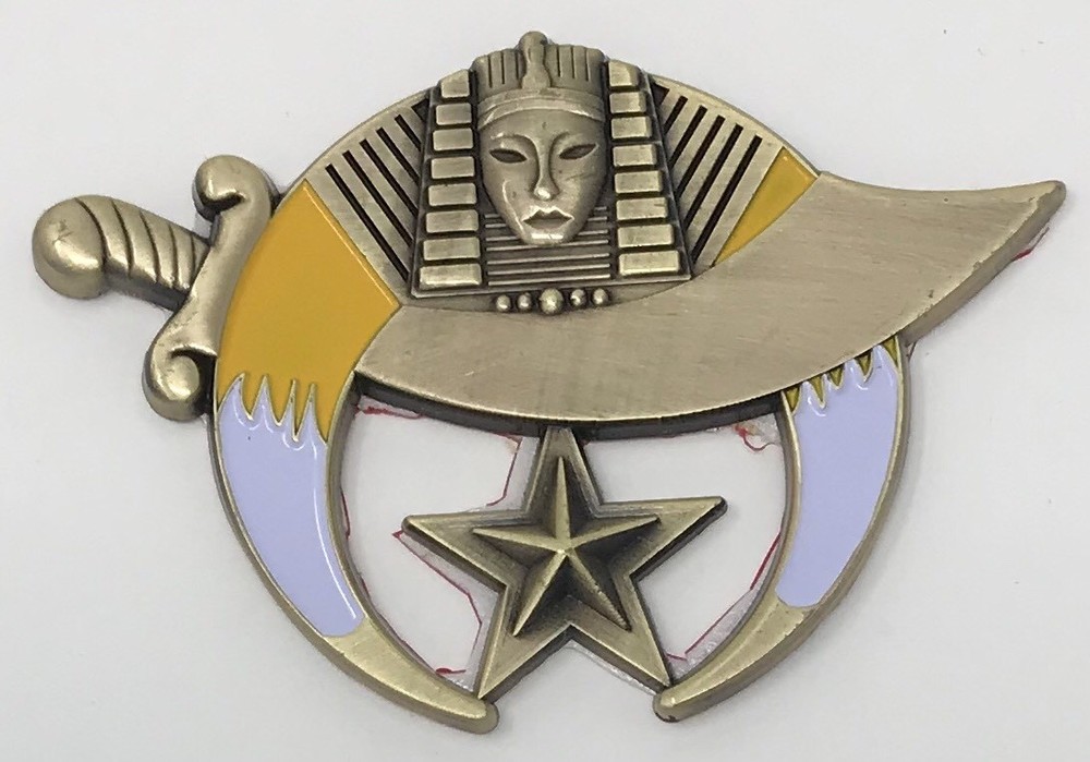 New Shriner Car Emblem with Adhesive Backing