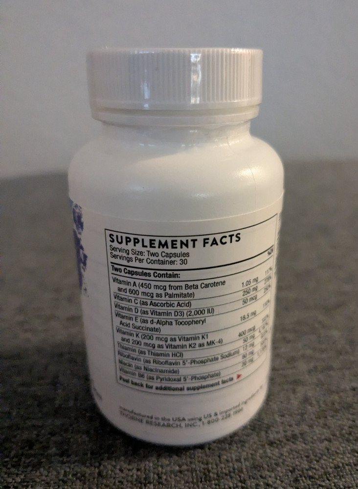 Thorne Basic Nutrients Dietary Supplement 2/Day 60 Capsules