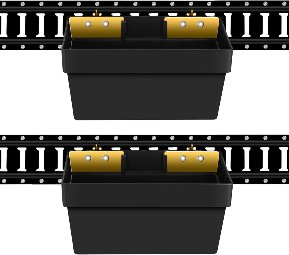2 Pack E-Track Basket Storage Bin| E Track Box for Tool Organizer - E-Track