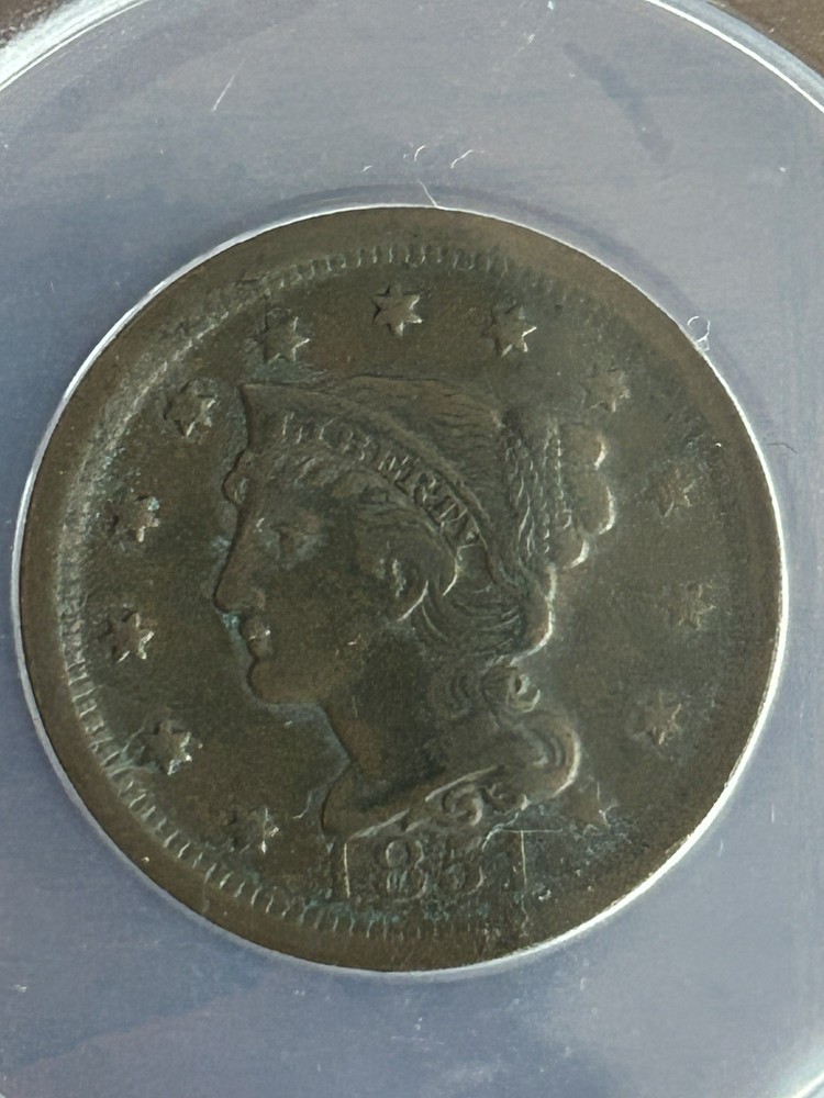 1851 Large Cent - ANACS VF30