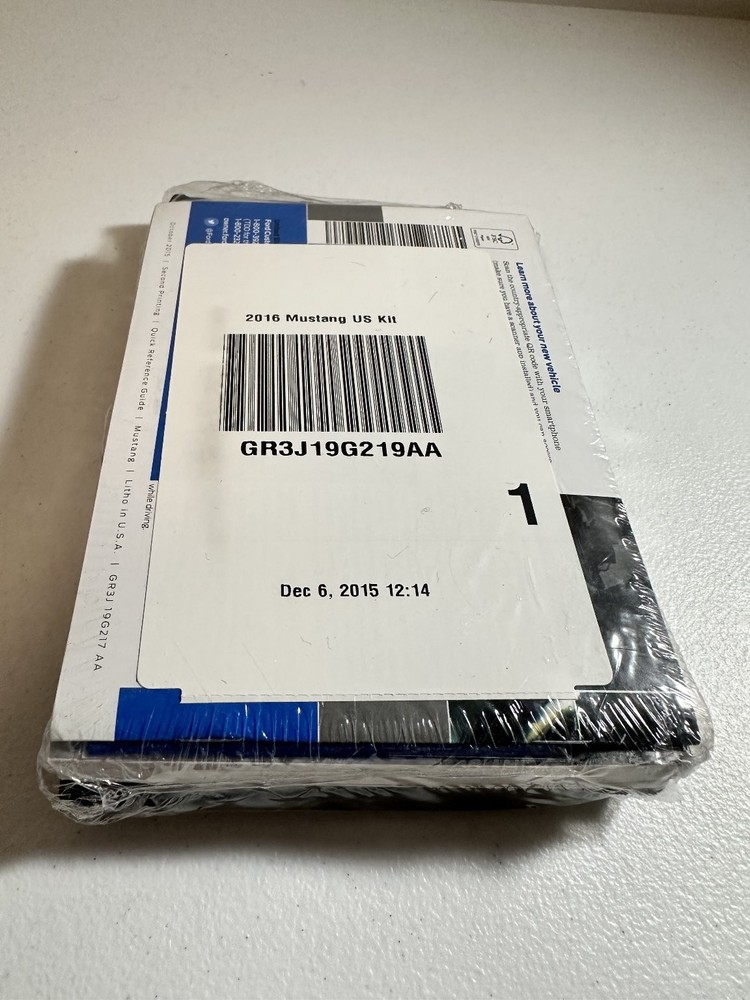 2016 Ford Mustang Owner's Manual Set OEM
