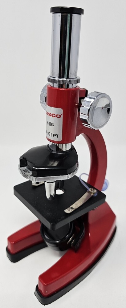 Vintage - 1984 Tasco 981PT Variable Power Microscope with Discovery Kit Slides