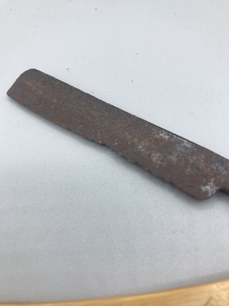 Vintage Spike Razor With Strop Leather