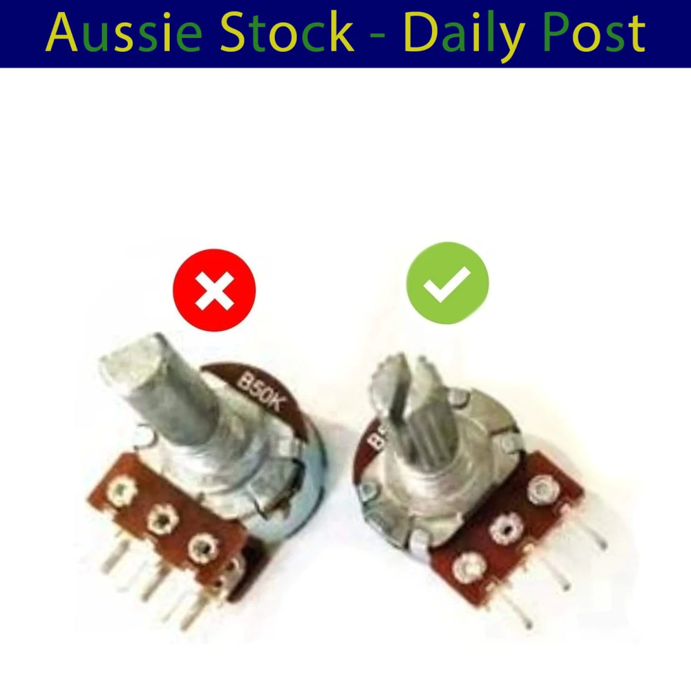 10pcs Rotary Encoder Knobs Potentiometer 6mm Shaft Volume Control Knob