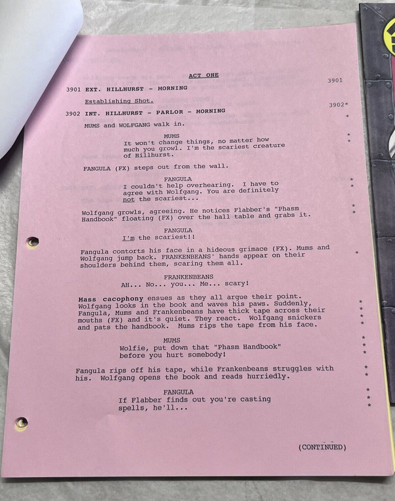 Saban's Beetleborgs Original TV Show Script & Prop Comic Book Strange Change