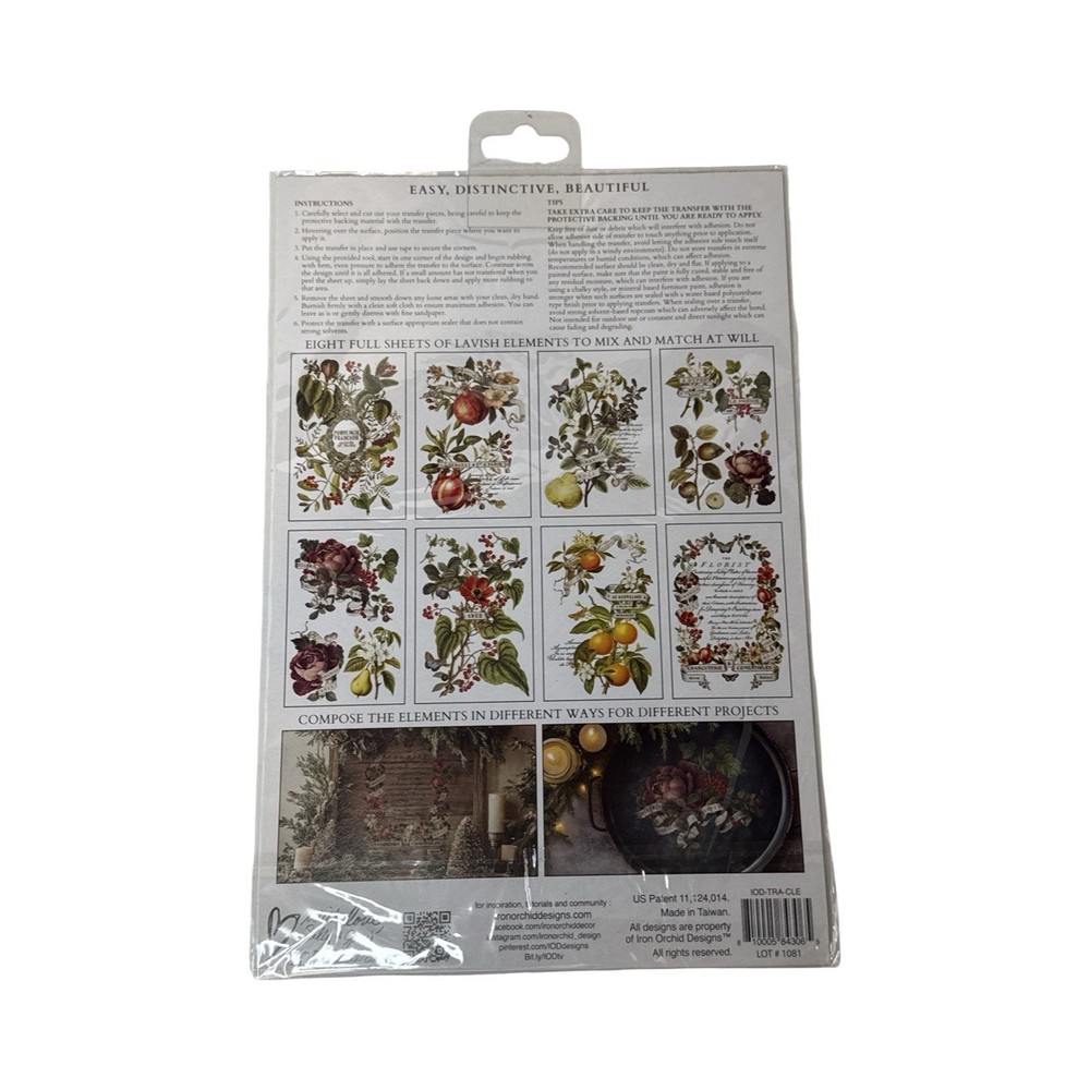 Iron Orchid Designs (IOD) Clementine Transfer