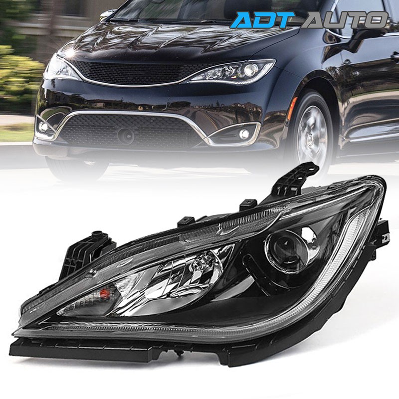 For Chrysler Pacifica 2017-2020 Chrome Halogen Projector Headlight Driver Left
