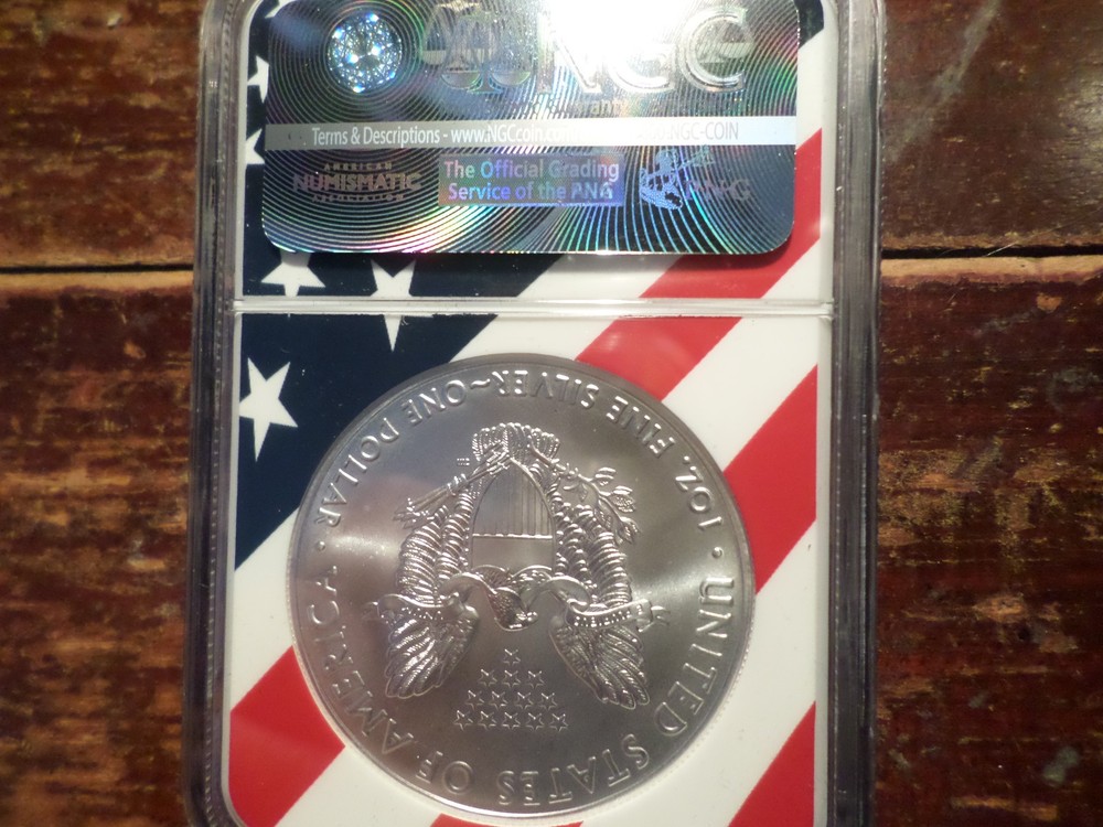2018 Silver Eagle MS70 ~ Limited New Year Edition ~FLAG CORE ~