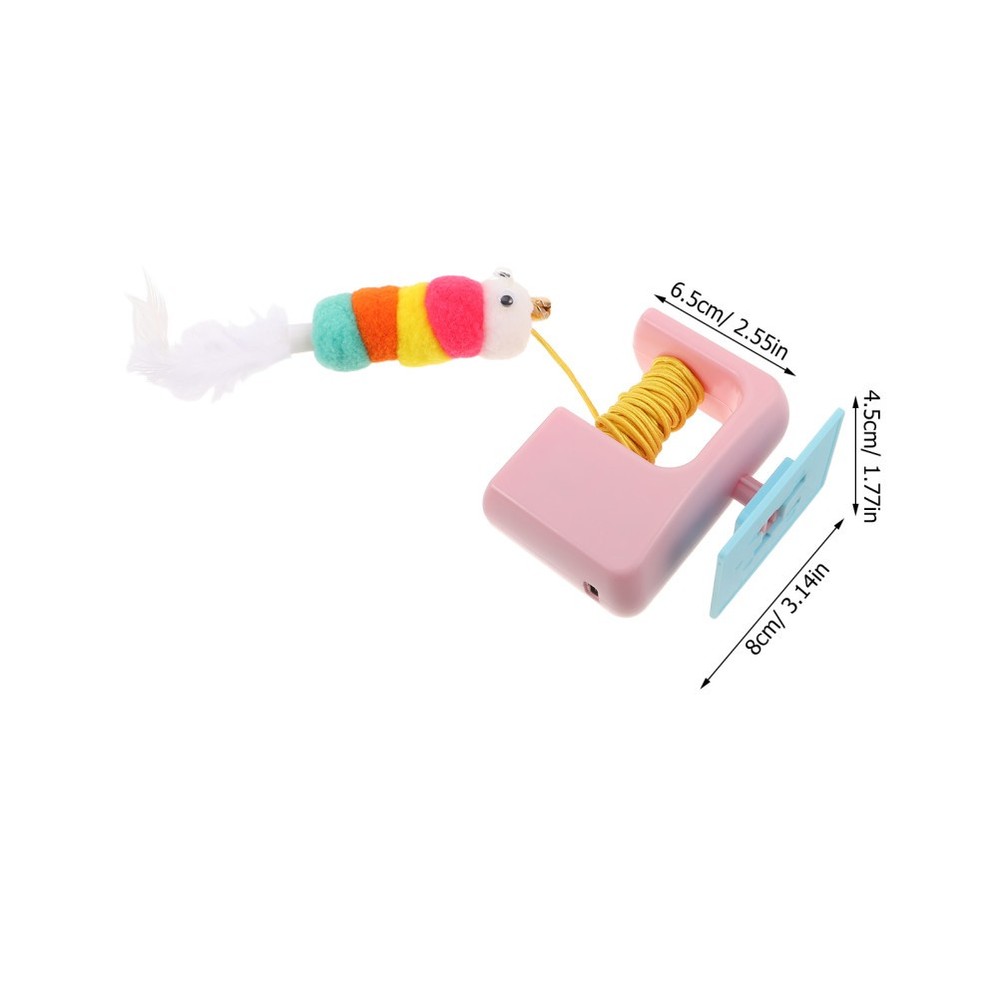 Interactive Cat Toys: Automatic Plastic Cat Teaser Retractable Hanging Indoor