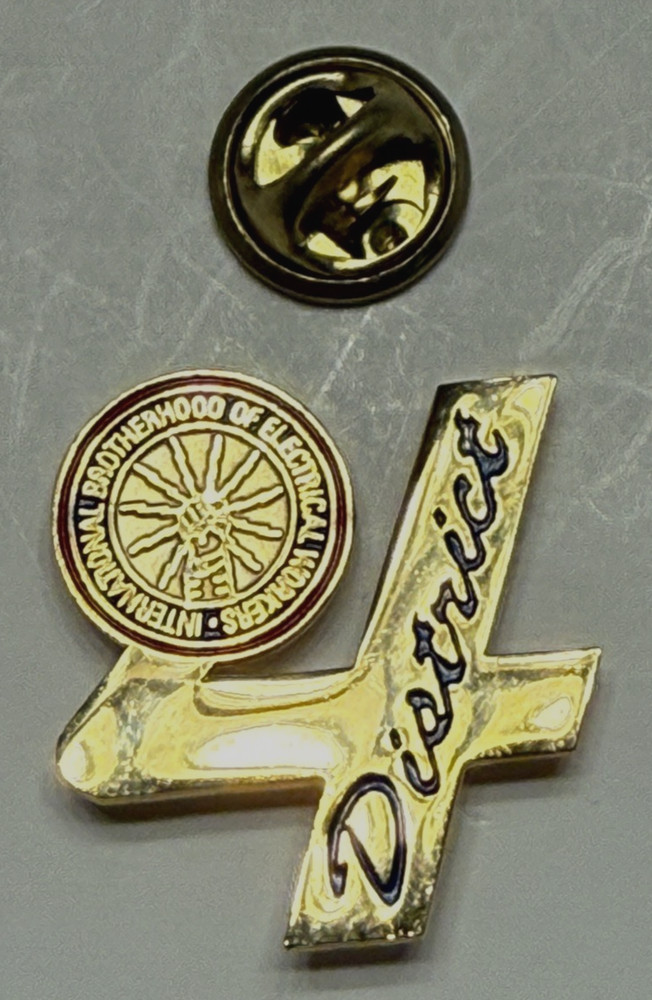 IBEW 4th District Lapel Pin