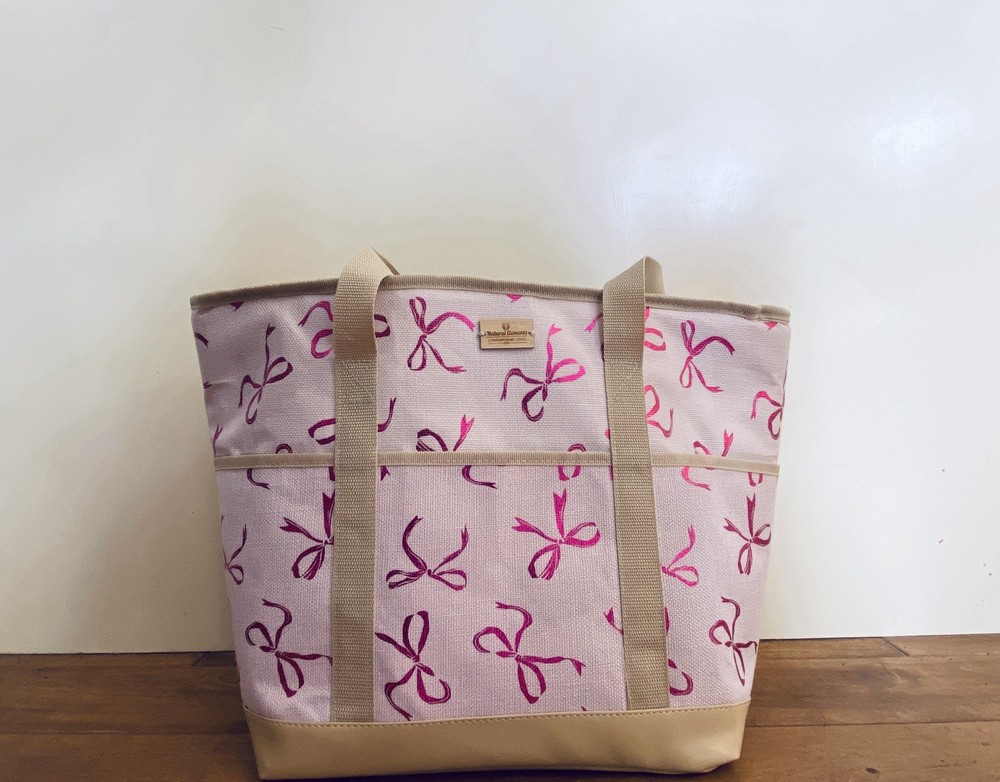 Natural Elements Insulated Tote Pink Bow