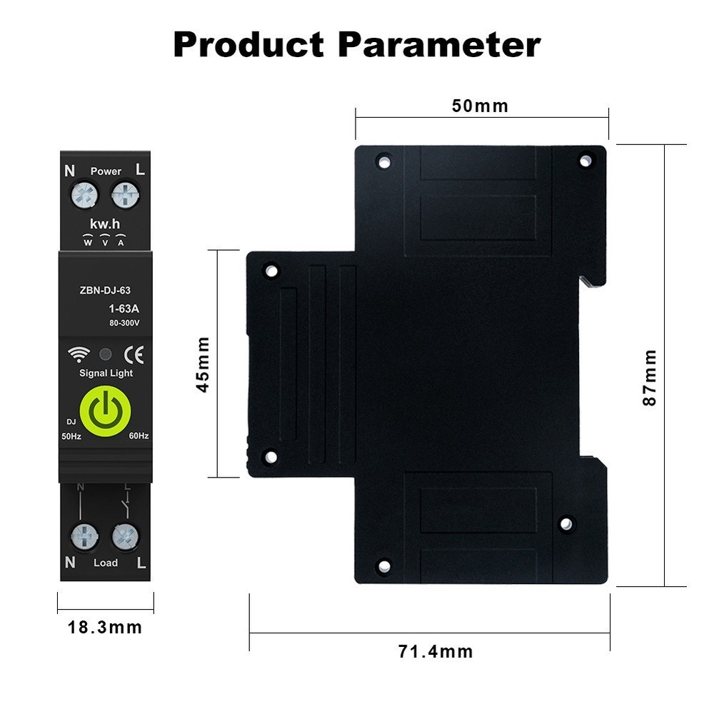 Overcurrent Protection Easy Installation Process Hands-free Energy Control