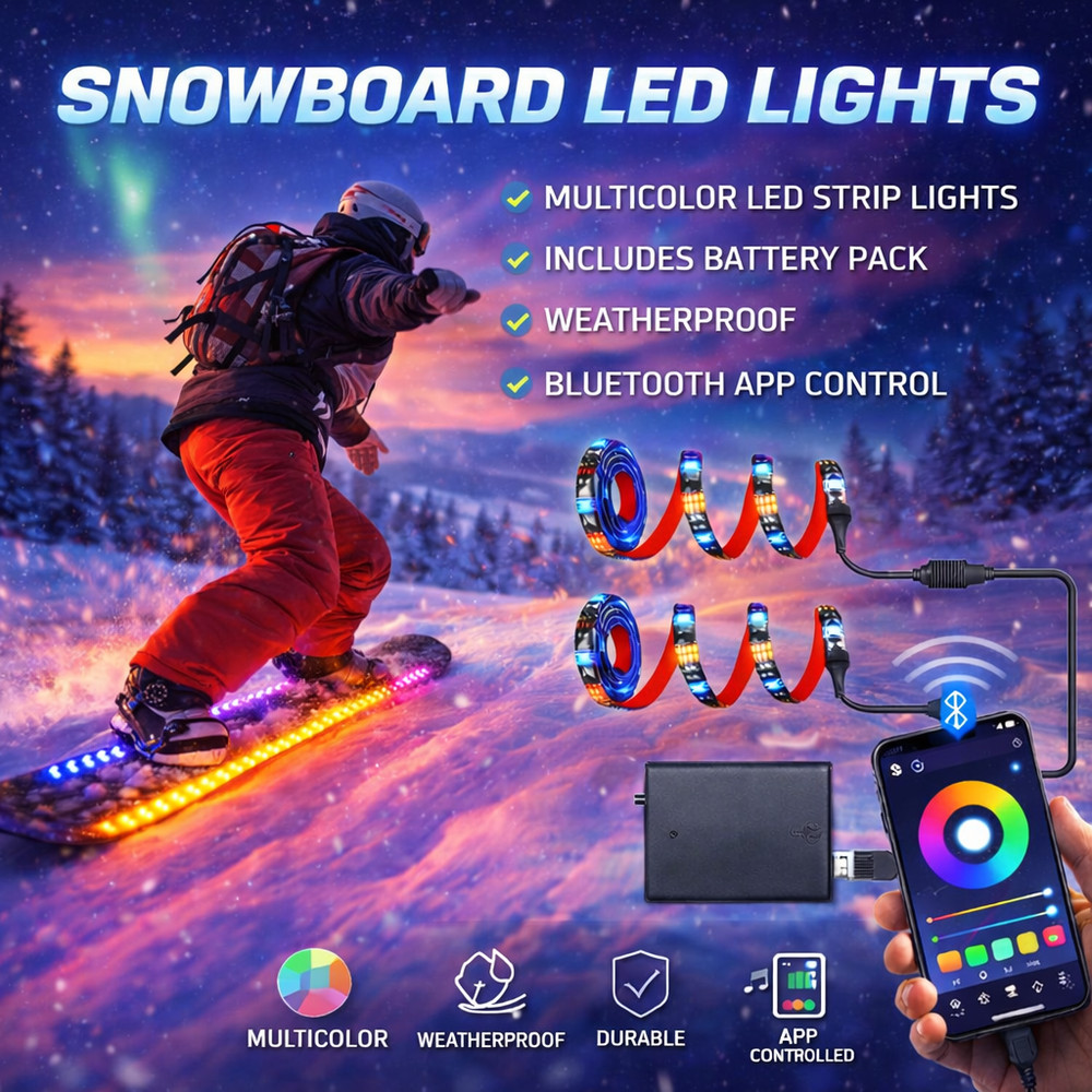JidSnow SnowBoard Bluetooth RGB LED Light Strips
