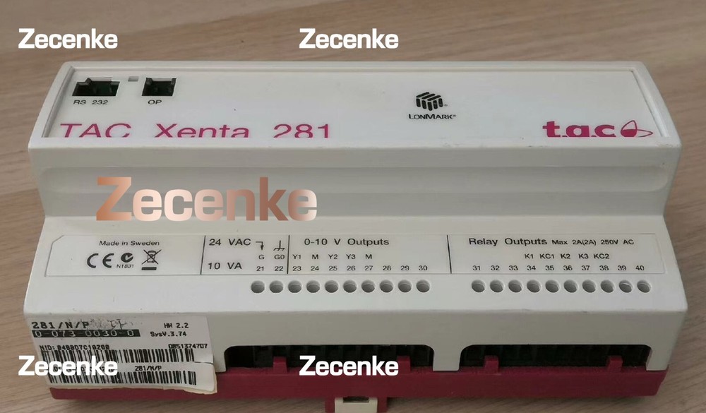 1pc USED TAC Xenta 281 Programmable Controller Tested #VZP3 CH