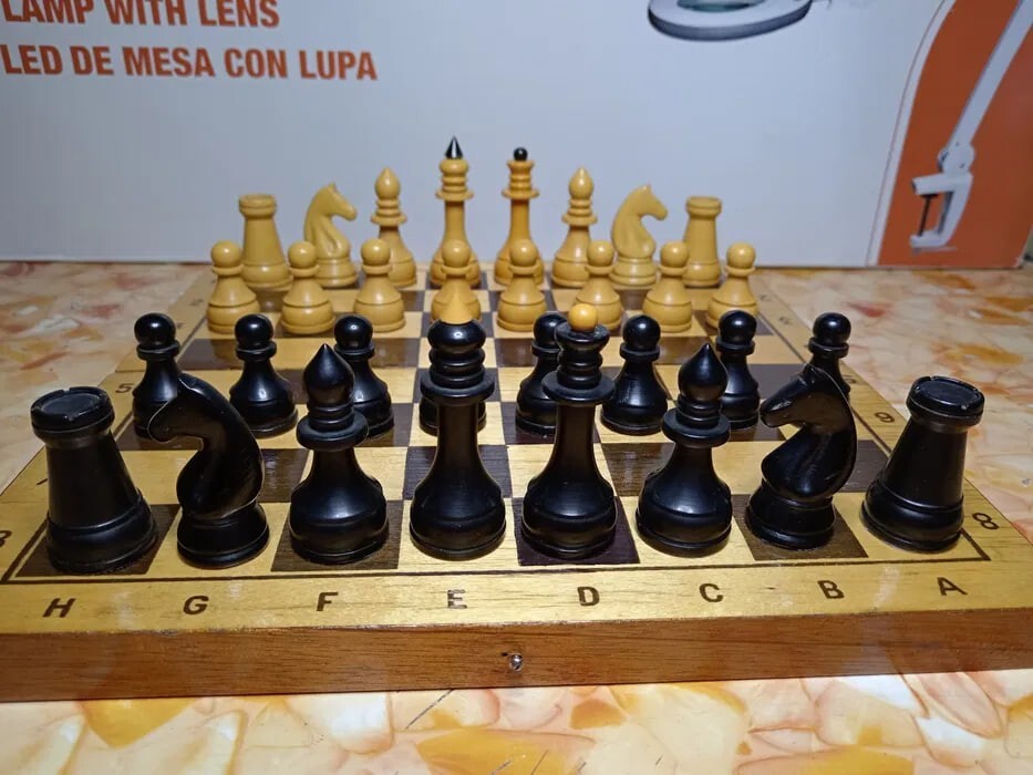 Rare Bakelite Vintage Chess Set Soviet USSR
