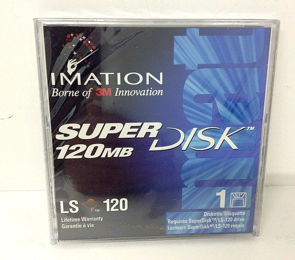 Imation LS120 SuperDisk 120MB, Brand New, - Sealed