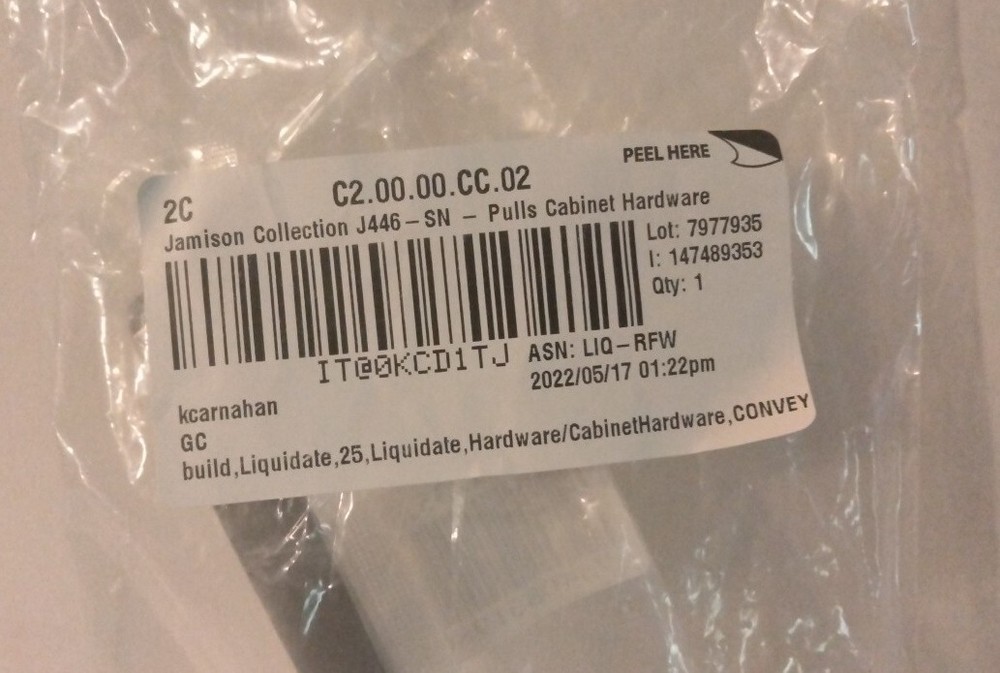 Jamison Collection J446-SSN Pulls Cabinet