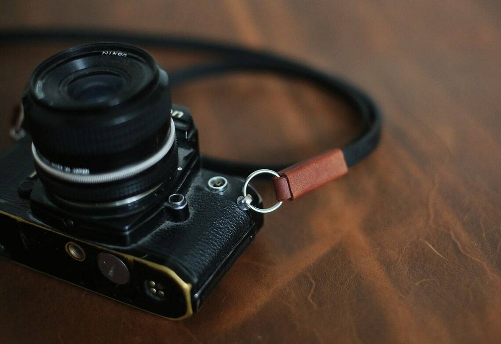 Handmade leather reduce pressure camera strap thicken shoulder widened windmup