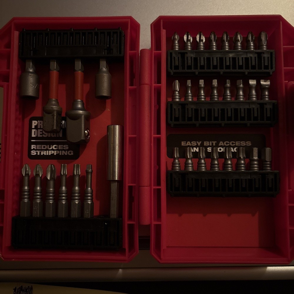 Bauer 35 pc Impact Driver Bit Set (1781A-B) New (Used One Bit Once)