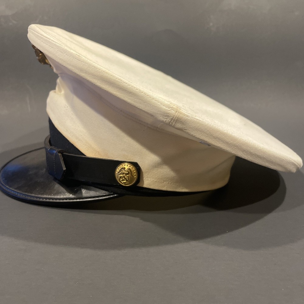 USMC Service Dress White Hat Size 7