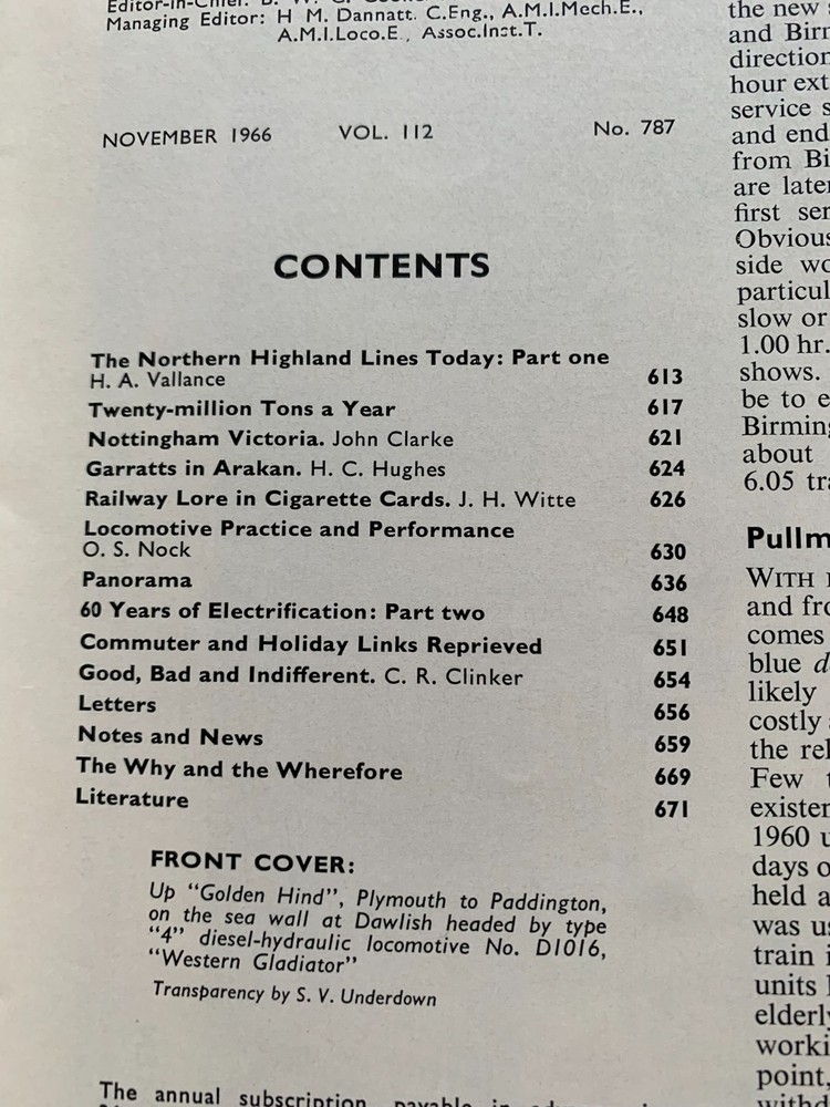 The Railway Magazine - 1966 - complete year