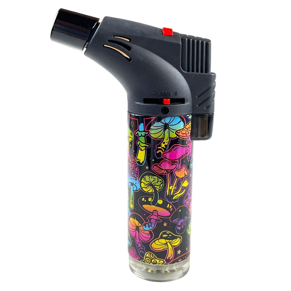 3Pack Jumbo 4" Single Jet Flame Torch Gun Lighter Refillable Lockable Colorful
