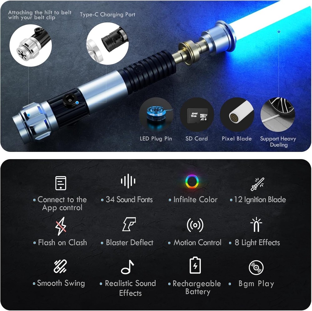 Xenopixel V3 Dueling Lightsaber - Motion Control & Customizable Effects
