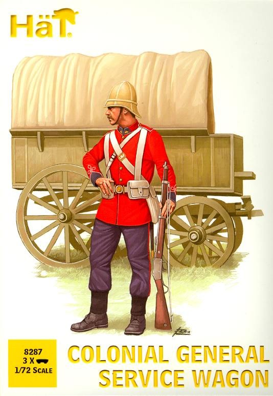 HaT Miniatures 1/72 COLONIAL GENERAL SERVICE WAGON Figure Set