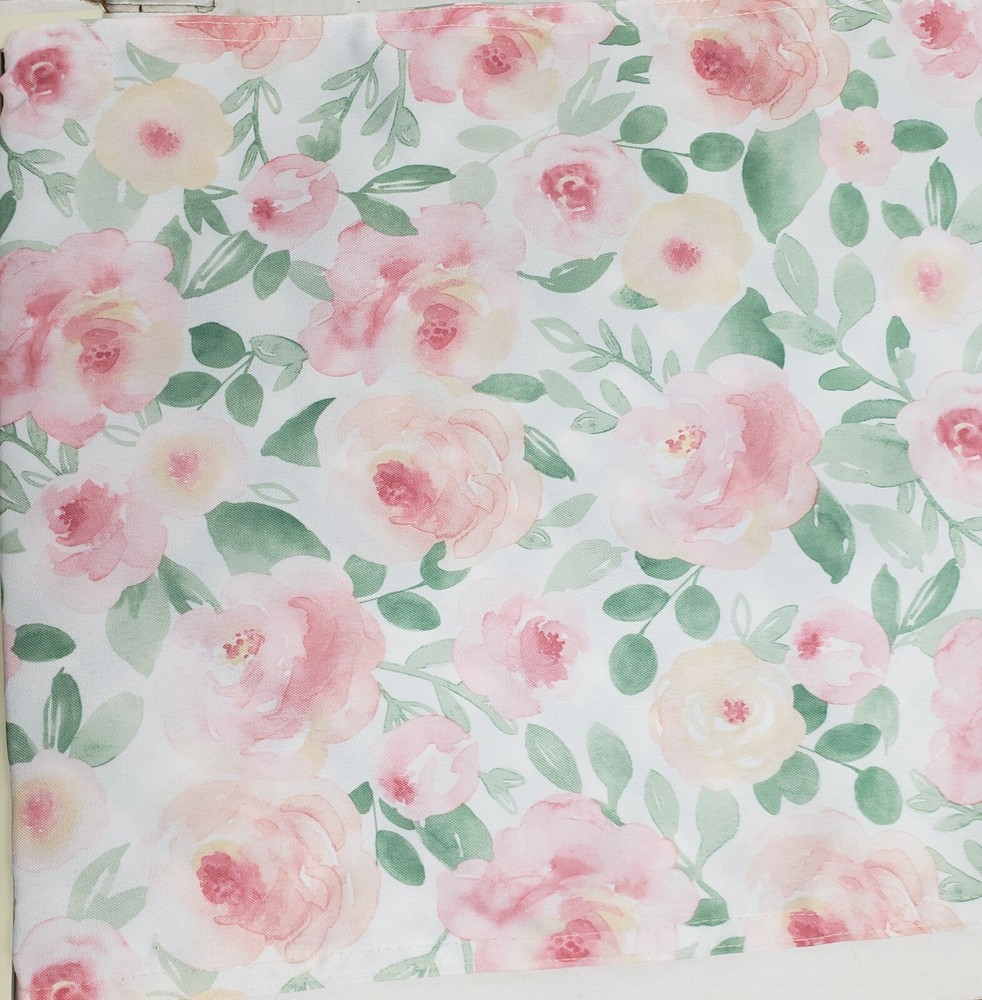 1 Fabric Printed Reversible Kitchen Table Runner (13"x72") MULTICOLOR FLOWERS,HL