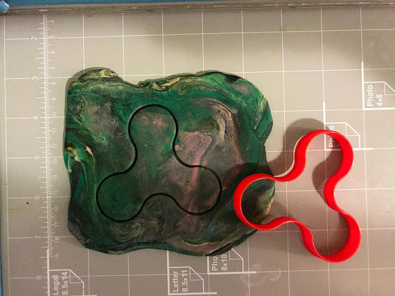 Fidget Spinner Cookie Cutter- Choose Your Own Size