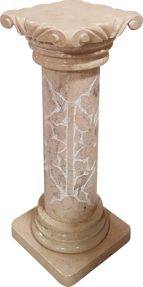 Solid Marble Pedestal Column 36" Tall. Pickup Only.