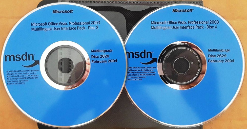 Microsoft Office Visio Professional 2003 w/ 5 Keys & Multilingual User Interface
