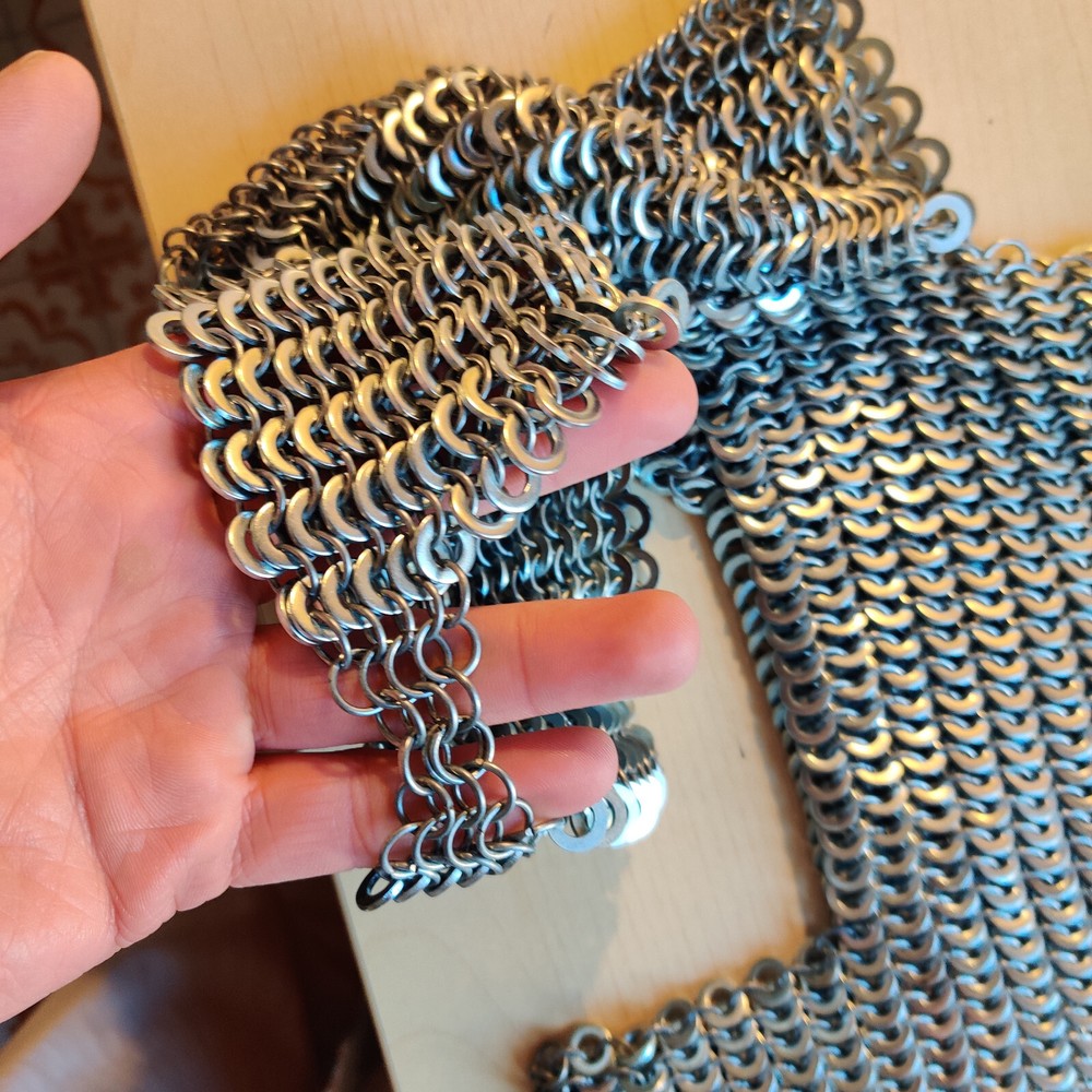 special construction knitting cotta - chain mail special construction