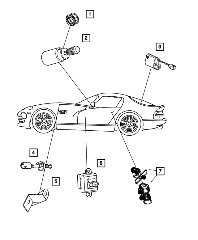 Genuine Mopar Door Ajar Switch 4687594