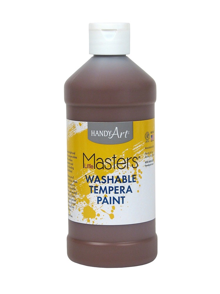 Little Masters Washable Paint 16 ounce, Brown